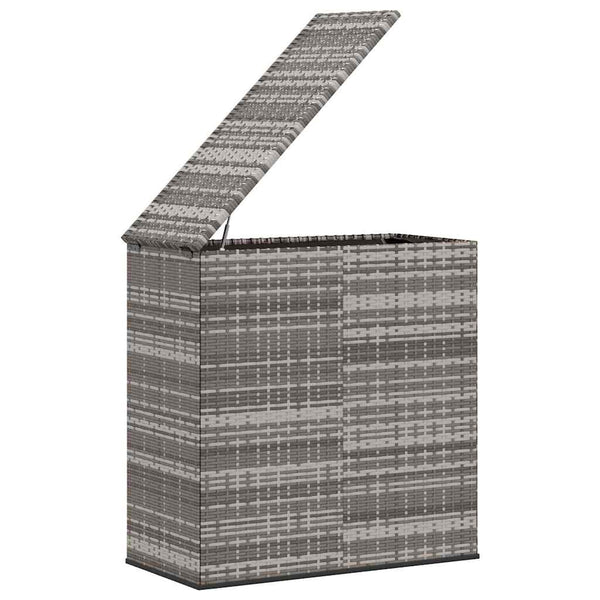 Graue Gartenaufbewahrungsbox Craciunes 100x49x103,5cm (PE-Rattan)