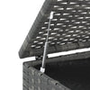 Graue Gartenaufbewahrungsbox Craciunes 100x49x103,5cm (PE-Rattan)