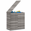 Graue Gartenaufbewahrungsbox Craciunes 100x49x103,5cm (PE-Rattan)