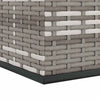 Graue Gartenaufbewahrungsbox Craciunes 100x49x103,5cm (PE-Rattan)