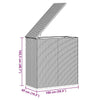 Graue Gartenaufbewahrungsbox Craciunes 100x49x103,5cm (PE-Rattan)