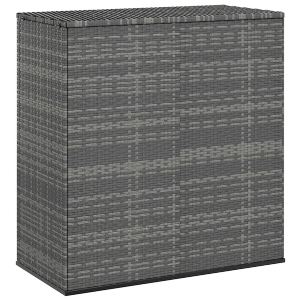 Graue Gartenaufbewahrungsbox Craciunes 100x49x103,5cm (PE-Rattan)