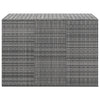 Graue Gartenaufbewahrungsbox Craciunes 145x100x103cm (PE-Rattan)