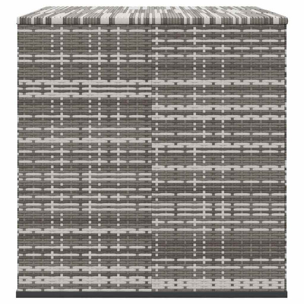 Graue Gartenaufbewahrungsbox Craciunes 145x100x103cm (PE-Rattan)