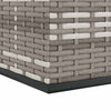 Graue Gartenaufbewahrungsbox Craciunes 145x100x103cm (PE-Rattan)