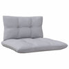 Gartensofa-Mittelteil mit Kissen Abood grau (Kiefer)