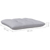 Gartensofa-Mittelteil mit Kissen Abood grau (Kiefer)