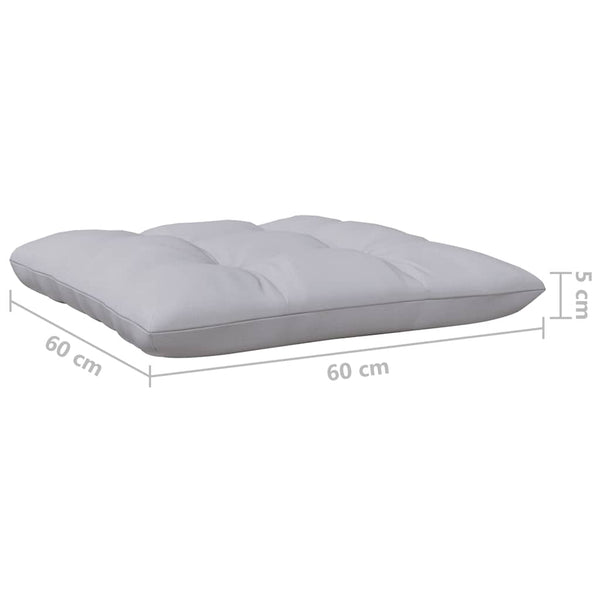 Gartensofa-Mittelteil mit Kissen Abood grau (Kiefer)
