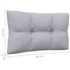 Gartensofa-Mittelteil mit Kissen Abood grau (Kiefer)