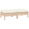 Cremefarbenes Abood Gartensofa (2-Sitzer, Kissen Kiefer)