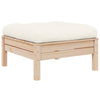 Cremefarbenes Abood Gartensofa (2-Sitzer, Kissen Kiefer)