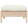 Cremefarbenes Abood Gartensofa (2-Sitzer, Kissen Kiefer)