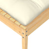 Cremefarbenes Abood Gartensofa (2-Sitzer, Kissen Kiefer)