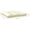 Cremefarbenes Abood Gartensofa (2-Sitzer, Kissen Kiefer)