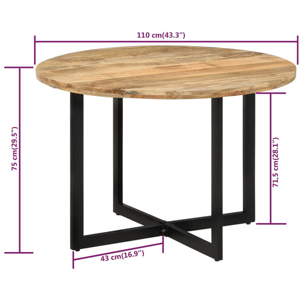 Esstisch Valei 110x75cm (Mangoholz)