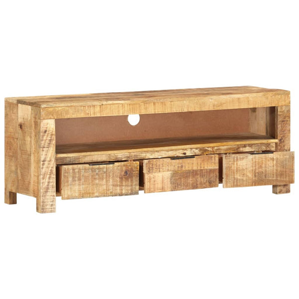 TV-Lowboard Degan 110x30x40cm (raues Mangoholz)