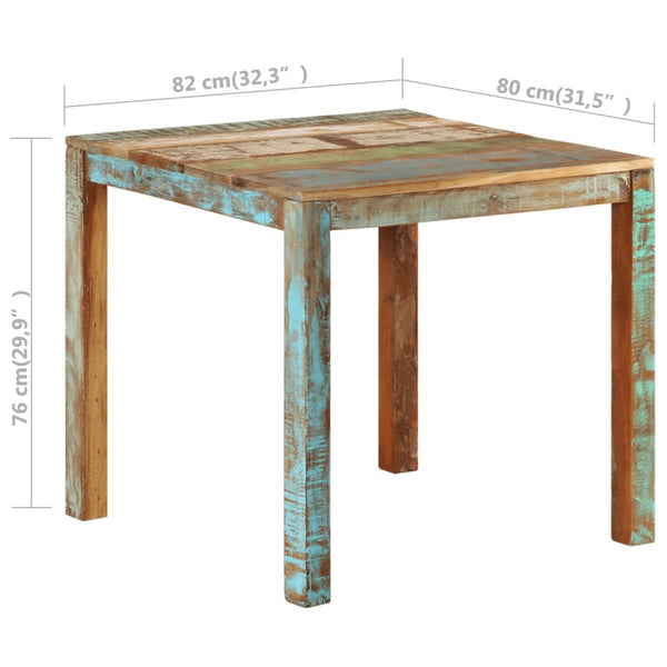 Esstisch Ifimita 82x80x76cm (recyceltes Massivholz)