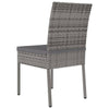 Gartenessstühle grau Lideriu (4 Stk. Polyrattan)