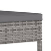 Gartenessstühle grau Lideriu (4 Stk. Polyrattan)