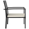 Schwarze Outdoor-Esszimmerstühle Hany (4 Stück Polyrattan)