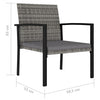 Graue Esszimmerstühle Hany (2er-Set Polyrattan)