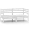 Weißes Gartensofa Cazarina (2-Sitzer, Kiefer)