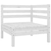 Weißes Gartensofa Cazarina (2-Sitzer, Kiefer)