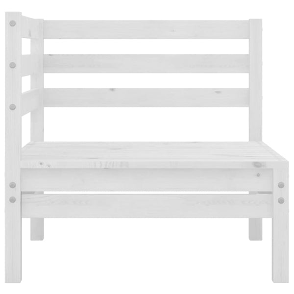 Weißes Gartensofa Cazarina (2-Sitzer, Kiefer)