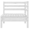 Weißes Gartensofa Cazarina (2-Sitzer, Kiefer)