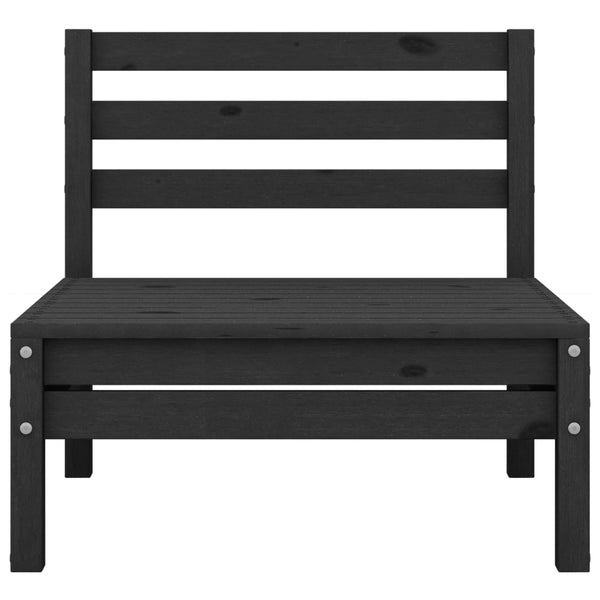 Schwarzes Gartensofa-Set Ivor (4-teilig, Kiefer)