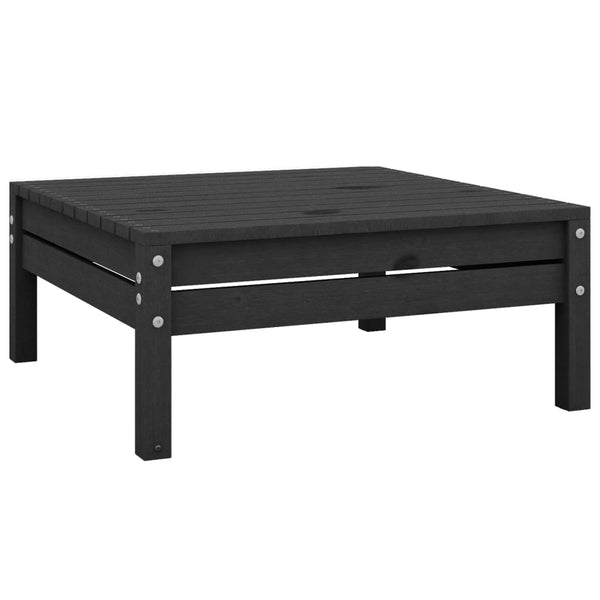 Schwarzes Gartensofa-Set Ivor (4-teilig, Kiefer)