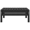 Schwarzes Gartensofa-Set Ivor (4-teilig, Kiefer)