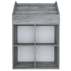 Betongraues Zeitschriftenregal Bali für Kinder 71x30x114cm (Holz)