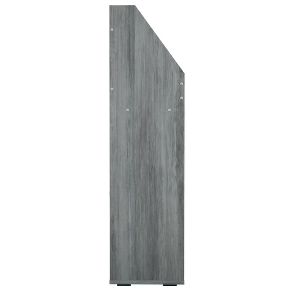 Betongraues Zeitschriftenregal Bali für Kinder 71x30x114cm (Holz)