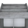 Betongraues Zeitschriftenregal Bali für Kinder 71x30x114cm (Holz)