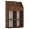 Brauner Zeitungsständer Bali für Kinder 71x30x114cm (Holz)