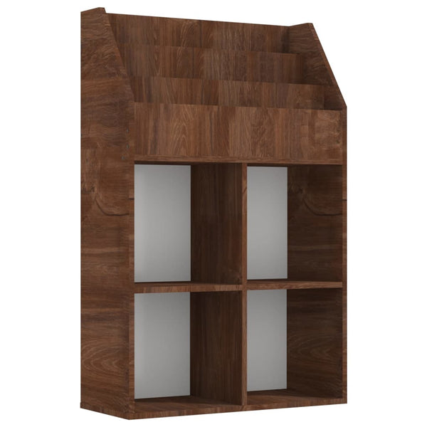 Brauner Zeitungsständer Bali für Kinder 71x30x114cm (Holz)