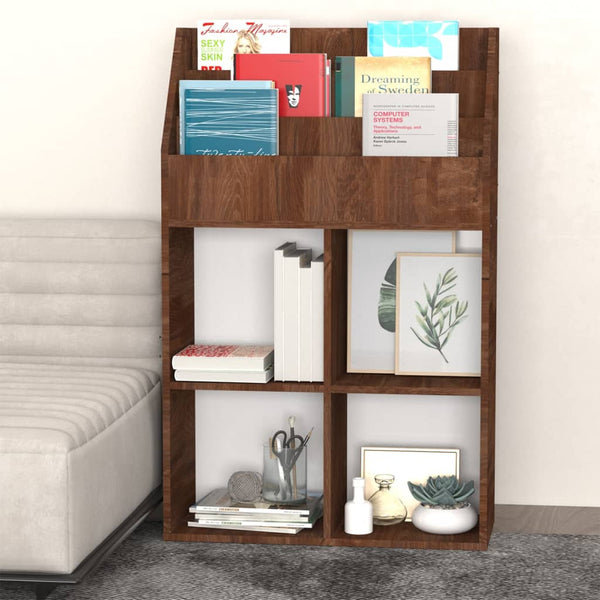 Brauner Zeitungsständer Bali für Kinder 71x30x114cm (Holz)