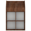 Brauner Zeitungsständer Bali für Kinder 71x30x114cm (Holz)