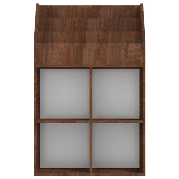 Brauner Zeitungsständer Bali für Kinder 71x30x114cm (Holz)