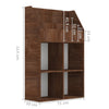 Brauner Zeitungsständer Bali für Kinder 71x30x114cm (Holz)