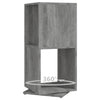 Betongrauer drehbarer Schrank Bitere 34,5x34,5x75,5cm (Spanplatte)
