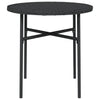 Schwarzer Beistelltisch Nina 45cm (Polyrattan)