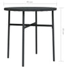 Schwarzer Beistelltisch Nina 45cm (Polyrattan)