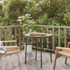 Schwarzer Beistelltisch Nina 45cm (Polyrattan)