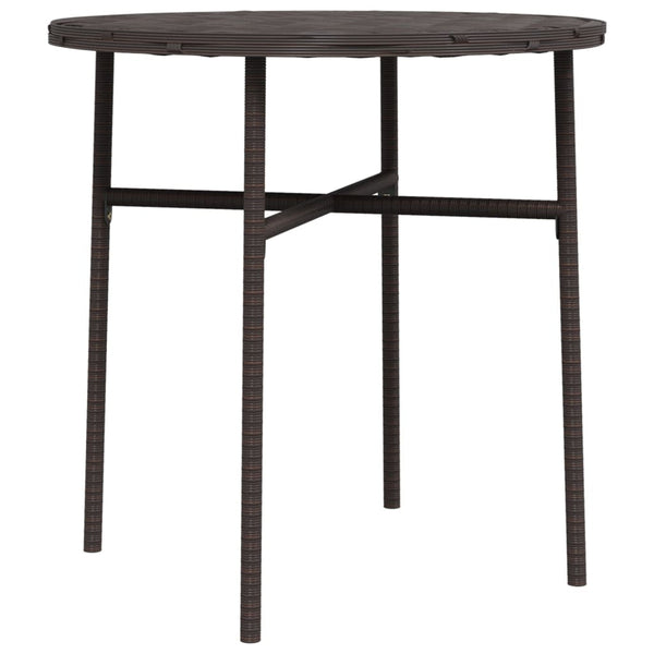 Ruskea teepöytä Nina 45cm (polyrottinki)