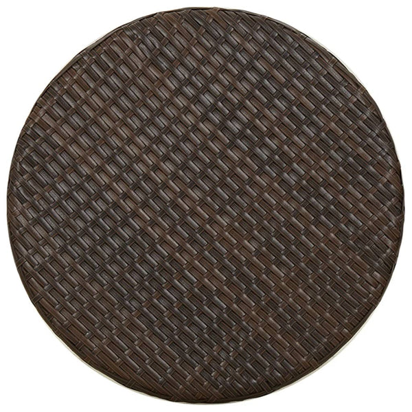 Ruskea teepöytä Nina 45cm (polyrottinki)
