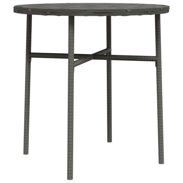 Grauer Teetisch Nina 45 cm (Polyrattan)