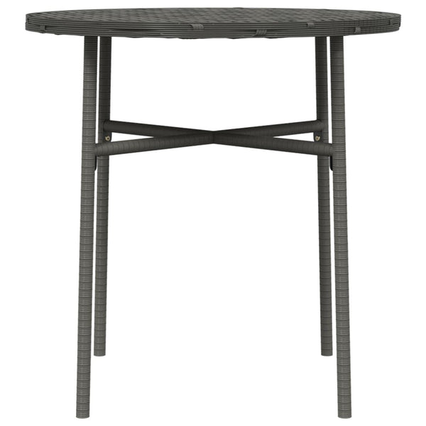 Grauer Teetisch Nina 45 cm (Polyrattan)