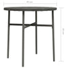 Grauer Teetisch Nina 45 cm (Polyrattan)